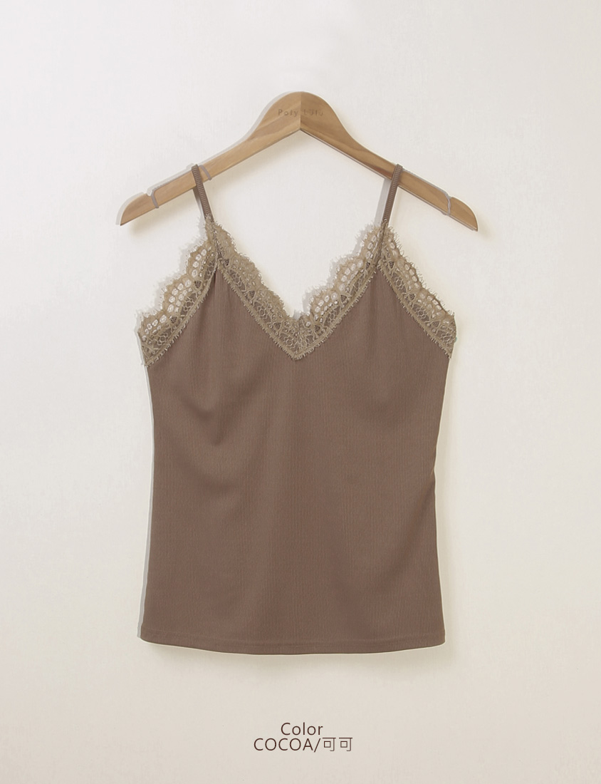 Loft Lace Trim V-Neck Cami